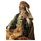 Seated fisherman 30 cm Angela Tripi terracotta s5