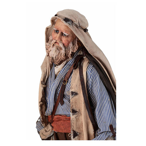 Mann mit Pilzen aus Terrakotta Angela Tripi, 30 cm 5