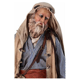 Man with mushrooms for terracotta Angela Tripi's Nativity Scene of 30 cm