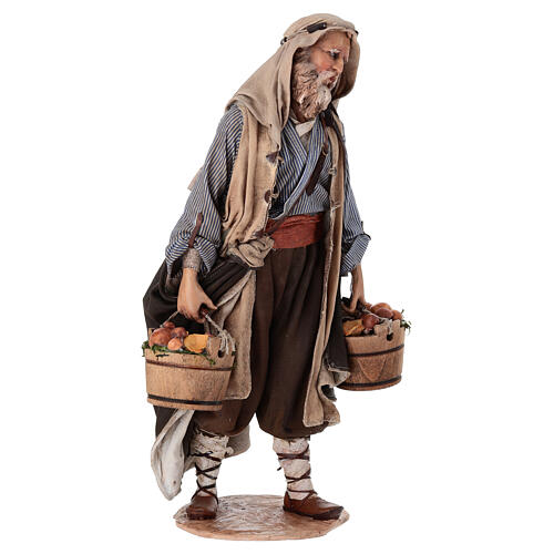 Man with mushrooms for terracotta Angela Tripi's Nativity Scene of 30 cm 7