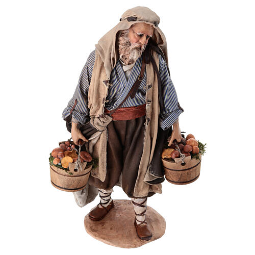 Hombre con hongos Angela Tripi 30 cm terracota 10