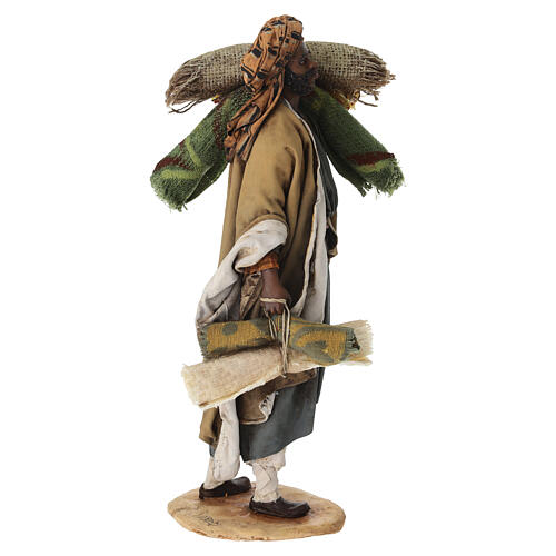 Teppichverkäufer aus Terrakotta Angela Tripi, 30 cm 5