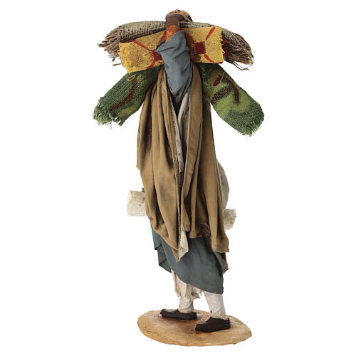 Vendedor de tapetes para presépio de Angela Tripi com figuras de 30 cm 8