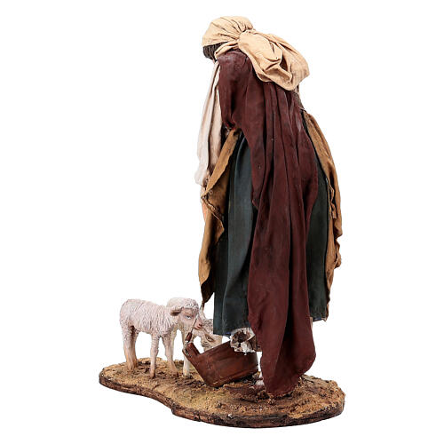 アンリ人形　Shepherd lying with lambs nativity アンリ人形 Shepherd lying with lambs nativity アンリ人形