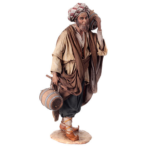Mann mit Fässern aus Terrakotta Angela Tripi, 30 cm 5