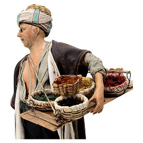 Merchant with spices Angela Tripi 30 cm terracotta