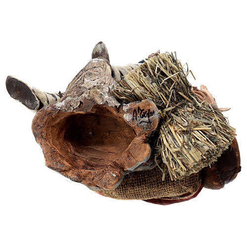 Pastore seduto con pecora 30 cm terracotta Angela Tripi 10