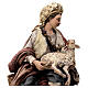 Pastore seduto con pecora 30 cm terracotta Angela Tripi s4