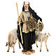 Shepherd with a sheep and goat for terracotta Angela Tripi's Nativity Scene of 30 cm s5