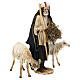 Shepherd with a sheep and goat for terracotta Angela Tripi's Nativity Scene of 30 cm s11