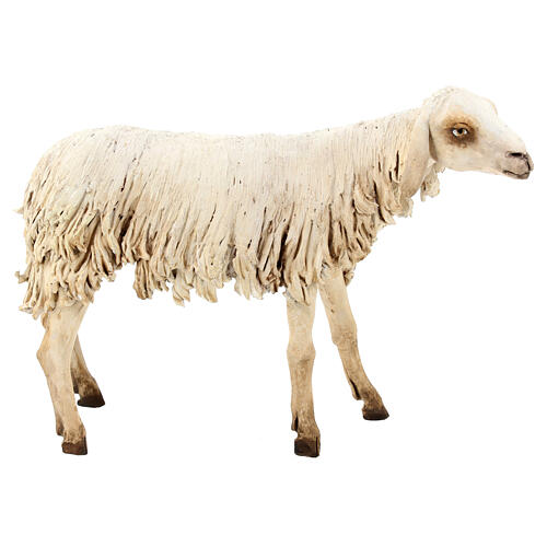 Shepherd 30 cm with sheep and goat Angela Tripi terracotta 10