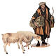 Shepherd 30 cm with sheep and goat Angela Tripi terracotta s1