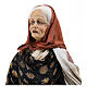 Elderly woman with baskets 30 cm Angela Tripi terracotta s5