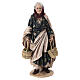 Elderly woman with baskets 30 cm Angela Tripi terracotta s1