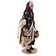 Elderly woman with baskets 30 cm Angela Tripi terracotta s4
