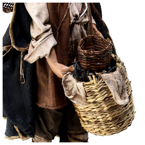 Basket-seller for terracotta Angela Tripi's Nativity Scene of 30 cm 6
