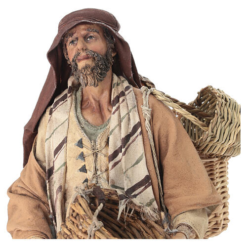 Basket-seller for terracotta Angela Tripi's Nativity Scene of 30 cm 2