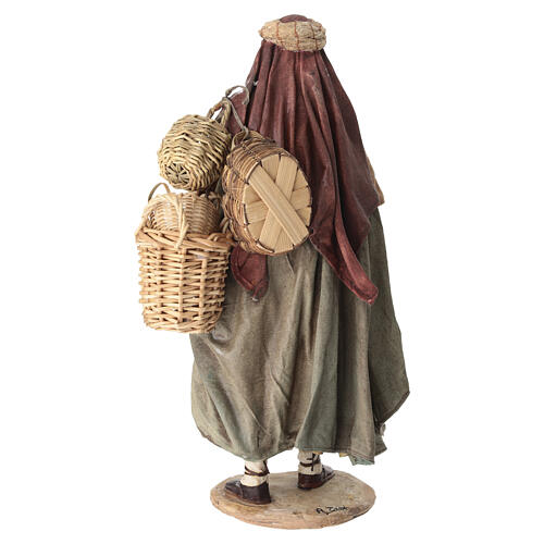Vendedor de cestas 30 cm terracota Angela Tripi 7