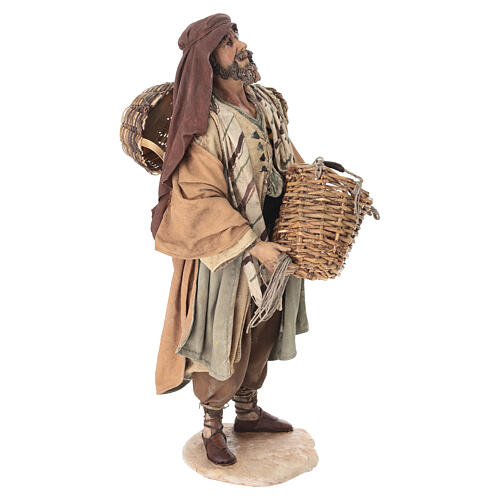 Venditore di ceste 30 cm terracotta Angela Tripi 5