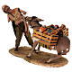 Shepherd pulling the donkey figure Angela Tripi terracotta 30 cm s3