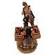 Shepherd pulling the donkey figure Angela Tripi terracotta 30 cm s6