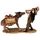 Shepherd pulling the donkey figure Angela Tripi terracotta 30 cm s8