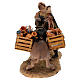 Shepherd pulling the donkey figure Angela Tripi terracotta 30 cm s9