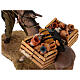 Shepherd pulling the donkey figure Angela Tripi terracotta 30 cm s12