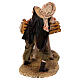 Shepherd pulling the donkey figure Angela Tripi terracotta 30 cm s13