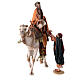 Shepherd on a camel with woman offering him food for terracotta Angela Tripi's Nativity Scene of 30 cm s1