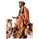 Shepherd on a camel with woman offering him food for terracotta Angela Tripi's Nativity Scene of 30 cm s3