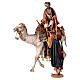 Shepherd on a camel with woman offering him food for terracotta Angela Tripi's Nativity Scene of 30 cm s7