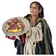 Shepherd on a camel with woman offering him food for terracotta Angela Tripi's Nativity Scene of 30 cm s5