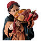 Chameau avec homme et femme offrant de la nourriture 30 cm terre cuite Angela Tripi s2