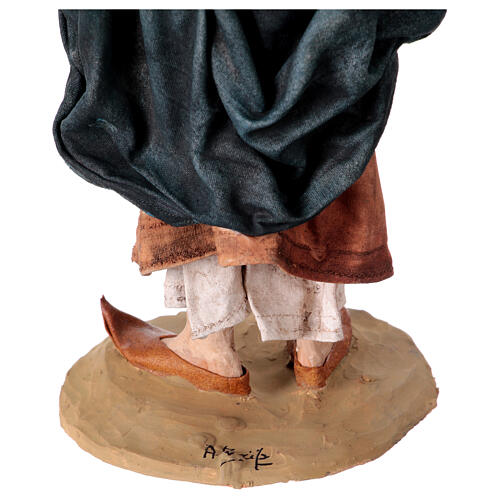 Wielbłąd, pasterz i pasterka oferująca jedzenie, szopka 30 cm, Angela Tripi 19