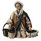 Young man on his knees with baskets, Angela Tripi's Nativity Scene of 13 cm s1