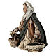 Young man on his knees with baskets, Angela Tripi's Nativity Scene of 13 cm s3