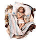 Geburt Christi mit Heiligen Königen und Tierfiguren, Set 9-teilig, für 30 cm Krippe von Angela Tripi, Terrakotta s3