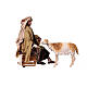 Shepherd sitting down with sheep for 30 cm Tripi's Nativity Scene s1