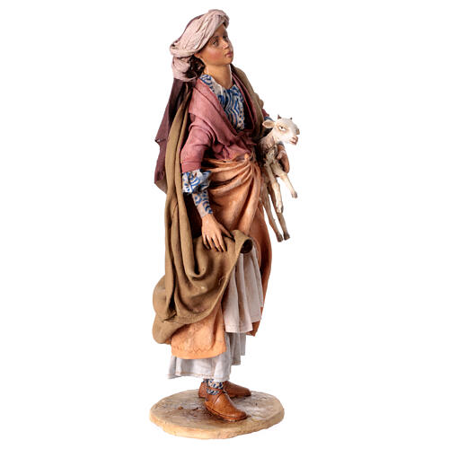 Woman with kid 30 cm Angela Tripi nativity scene 5