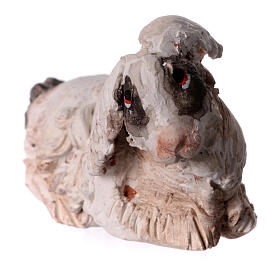 Rabbit for Angela Tripi's Nativity Scene of 18 cm, terracotta, 3x2x4 cm