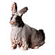 Coniglio presepe Tripi terracotta 18 cm 4x2x4 cm  s2