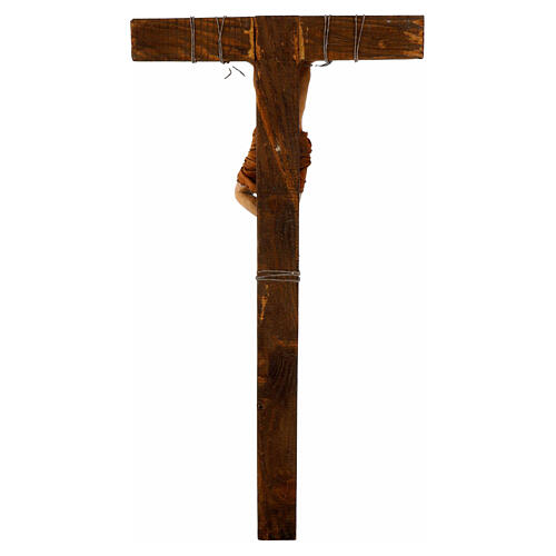 Ladrone in terracotta su croce 30 cm Angela Tripi 6