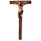 Thief with beard on cross in terracotta 30 cm Angela Tripi s1