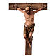 Thief with beard on cross in terracotta 30 cm Angela Tripi s3