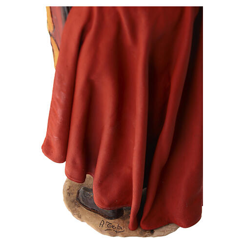 Roman soldier with spear, terracotta, Angela Tripi's Nativity Scene of 30 cm 13