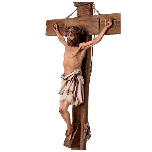 Crucifix, 70x30 cm, terracotta, Angela Tripi's Nativity Scene of 30 cm 6