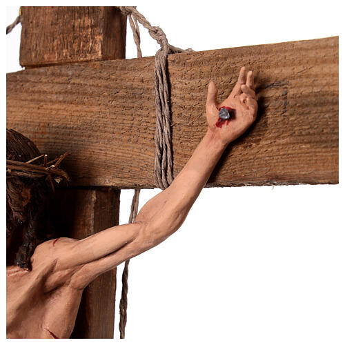 Crucifix, 70x30 cm, terracotta, Angela Tripi's Nativity Scene of 30 cm 9