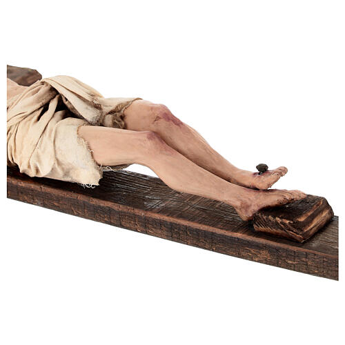Crucifix, 70x30 cm, terracotta, Angela Tripi's Nativity Scene of 30 cm 13