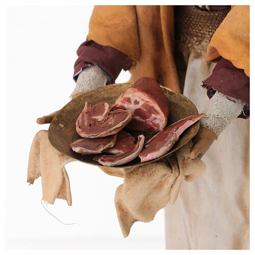 Woman with charcuterie for Angela Tripi's Nativity Scene of 30 cm 5